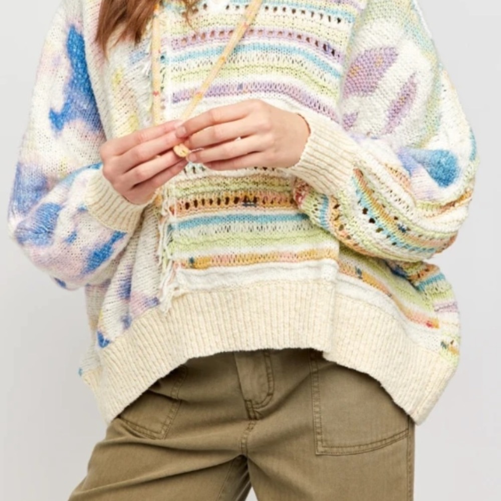 🌼🌸🌟☮️Free people serene dream Flower child poncho☮️ - Picture 4 of 8